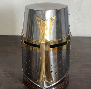 Juego de gladiador casco espartano soldado batalla traje Medieval Cosplay griego Sparta antiguo romano Corintio acero - Product Image 1