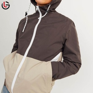 Veste coupe-vent confortable pour homme en polyester, col montant, imperméable, style décontracté, logo frontal, service OEM pour l'hiver - Product Image 3