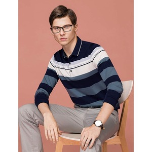 Polo de algodón de LICRA para hombre, camiseta de manga larga con diseño de logotipo personalizado, de la mejor calidad - Product Image 6