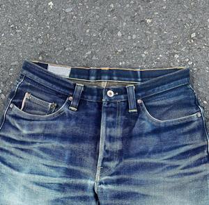 Pantalon baggy en jean pour hommes, droit, déchiré, avec lettre, imprimé, avec bouton brodé, style de rue rétro, respirant - Product Image 4