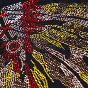 Nhà Máy Giá Biểu Tượng Tùy Chỉnh In Người Đàn Ông Rhinestone T-Shirt Top Bán 100% Cotton Lỏng Phù Hợp Với Rhinestone T-Shirt Cho Nam Giới - Product Image 6