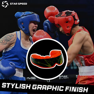 Protège-dents de boxe professionnel personnalisé avec équipement d'entraînement de boxe imprimé, équipement de protection sportive de haute qualité - Product Image 2