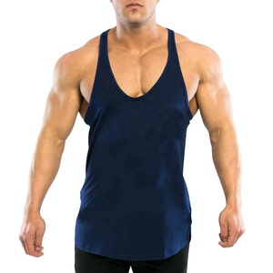 <b>Men's</b> High Quality Cotton Muscle Stringer Workout Gym Tank Top Casual Style Knitted Fitness <b>Singlet</b> <b>for</b> Bodybuilding - Product Image 1