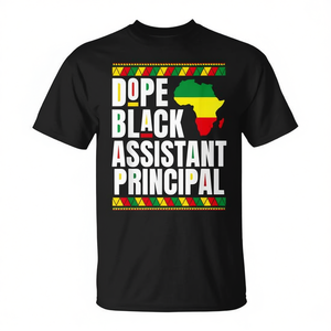 T-shirt Dope Black Assistant Principal, design du mois de la histoire des noirs - Product Image 2