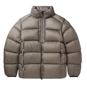 High Quality Eco-Friendly Breathable Outdoor Canvas Long <b>Sleeve</b> Stand Collar Front Logo Filled Men's Puffer Jacket Reasonable - Product Image 1