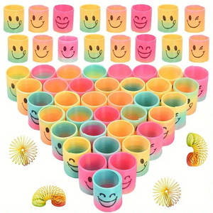 Jincan trẻ em đầy màu sắc mùa xuân Vòng Tròn <span class=keywords><strong>Mini</strong></span> Nụ cười cầu vồng đàn hồi đồ chơi đồ chơi kéo dài - Product Image 6