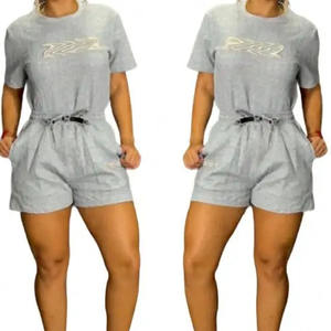 2025 été et printemps nouvelles femmes deux pièces revers imprimé fermeture éclair chemise à manches longues décontracté couleur unie Shorts dames costume ensembles - Product Image 6