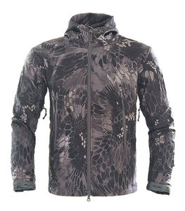 Veste matelassée softshell en toile pour homme, coupe-vent, imperméable, extensible, col montant, pour l'extérieur en hiver, avec des caractéristiques écologiques - Product Image 5