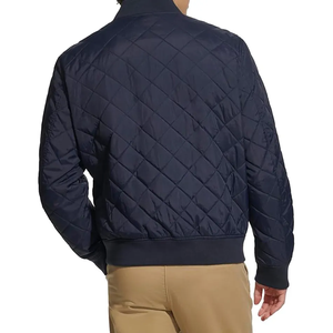 Chaquetas informales personalizadas de Otoño/Invierno de alta calidad para hombre, chaquetas de bombardero de color sólido para hombre al por mayor - Product Image 6