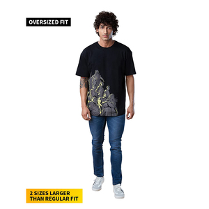 เสื้อยืดสีดำสำหรับผู้ใหญ่ไซส์ใหญ่พิเศษระบายอากาศได้ดีเสื้อยืดแนวสตรีทเสื้อยืดสำหรับเด็กชายฤดูร้อนพร้อมลายพิมพ์ - Product Image 5