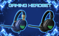 CLS-500 3.5mm 7.1 USB Headset Gaming Dinamis dengan Pencahayaan RGB Desain Over-Ear ANC untuk Komputer Desktop
