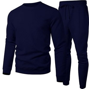Ensemble de survêtements d'hiver 2 pièces tissés et respirants pour hommes de grande taille Sweat-shirt à manches longues Jogging Pantalon de survêtement Survêtements Tenues - Product Image 1