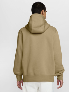 Soft Oversized 100% Cotton Hoodie for Men Fashionable Heavyweight Breathable Brown Color with Front Logo Hooded Collar - Product Image 4