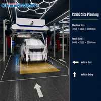 Machine de lavage de voiture électrique sans contact 360°, bras en acier inoxydable, pression de 10 Mpa, garantie de 3 ans, système de lavage de voiture automatique express