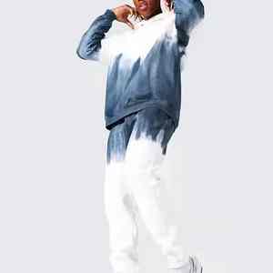 Chándal teñido con lazo antiarrugas para hombre, transpirable, cómodo, con capucha, con el mejor servicio OEM de fabricación, chándal teñido con lazo - Product Image 1