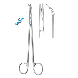 Tijeras de Disección/Operación THOREK de Acero Inoxidable de Alta Calidad, Curvas, 19 cm, Instrumentos Quirúrgicos - Product Image 1