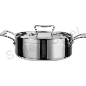 Hot Selling Stainless Steel Cookware Set with Glass <b>Lid</b> Aluminum Sauce <b>Pan</b> Metal Handle - Product Image 1