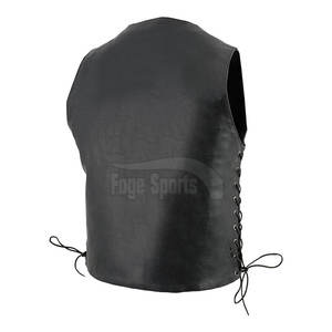 <b>Men's</b> High Quality Breathable Winter <b>Leather</b> <b>Vest</b> Custom Made High Street Style Outerwear - Product Image 6