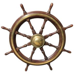 Rueda de barco redonda hecha a mano, suministros para eventos, hogar, jardín, decorativo, respetuoso con el medio ambiente, tamaño personalizado, rueda de barco náutico 100% hecha a mano - Product Image 3