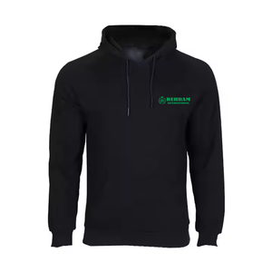 Sweat à capuche unisexe personnalisé avec logo sur le devant, 100% coton molletonné/éponge française, séchage rapide, respirant, nouvelle mode hiver - Product Image 3