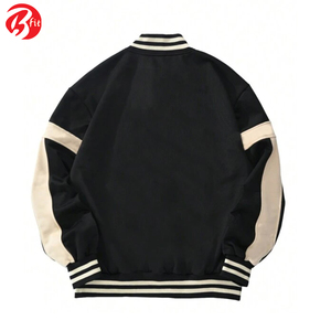 Plus Size Men Clothing Full Sleeves Blank Baseball Varsity Jacket Latest Style Baseball Varsity Letterman Jacket for Men's - Product Image 2