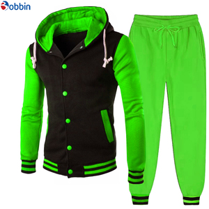Conjuntos Deportivos de Gimnasio con Logotipo Personalizado de Última Moda, Sudaderas Clásicas de Béisbol para Hombre y Pantalones para Correr, Conjuntos Deportivos con Parches - Product Image 4