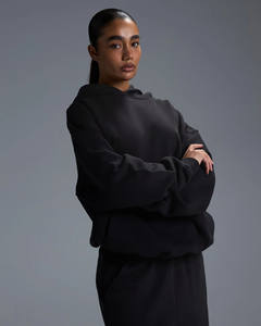 Sudadera con capucha para hombre negra hecha a medida 100% algodón con serigrafía 450GSM Streetwear Pullover Sudadera con capucha de alta calidad para hombre - Product Image 4