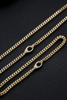 Kalung Rantai Emas Asli 18K 14K Gaya Ringkas Warna Kuning Model Bunga Chopin untuk Wanita dan Pria, Hadiah Pesta