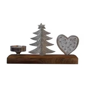 Portavelas de Metal sin deslustre para decoración del hogar, mesa y candelabro votivo de Metal elegante de Navidad, superventas - Product Image 5