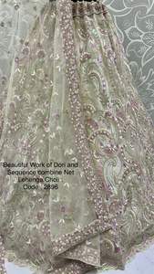 Filet d'usure de mariage avec multi-fils Lehenga Choli Fabricant et fournisseur de Surat au dernier taux - Product Image 5