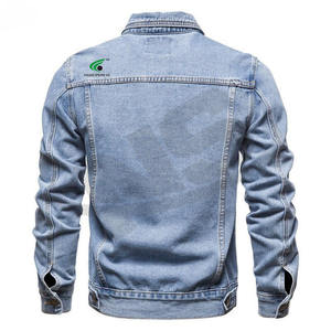 Nueva llegada chaqueta de mezclilla de color sólido de moda para hombres Servicios OEM Prendas de abrigo de mezclilla de invierno hechas a medida a precio de fábrica - Product Image 5