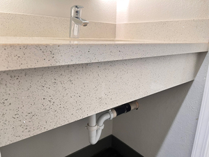 Nv381 đa chức năng kính gương mảnh Thêm siêu Jumbo tốt thạch anh đá tấm trắng lấp lánh cho Bán Sỉ - Product Image 5