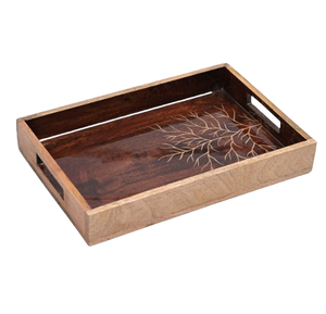 Plateaux de service décoratifs de style nordique, qualité supérieure, vaisselle décorative de table, plateau de service en bois - Product Image 1