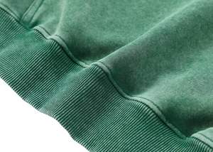 Sudadera con capucha para hombre de alta calidad, forro polar de invierno con diseño desgastado, lavado con ácido, teñido liso, MOQ bajo, patrón sólido - Product Image 5