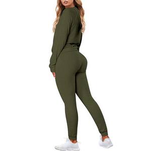 Ensemble de survêtement décontracté à capuche pour femme, style streetwear, tenue de jogging, ensemble d'entraînement, logo personnalisé, vente en gros, sweat-shirt et pantalon - Product Image 5