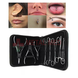 Juego de Instrumentos para Perforación Corporal 2025, Acero Inoxidable de Grado Médico, Manual, Ligero, Calidad Premium, Uso Clínico - Product Image 2