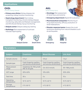 <span class=keywords><strong>Medidor</strong></span> <span class=keywords><strong>de</strong></span> creatinina en sangre 5 en 1, ácido úrico, glucosa, HB, EGFR, <span class=keywords><strong>medidor</strong></span> <span class=keywords><strong>de</strong></span> creatinina en sangre portátil para pacientes con enfermedad renal, uso doméstico - Product Image 6
