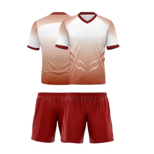 Vente en gros de vêtements de football pour jeunes Logo personnalisé Maillot et short de football avec sublimation Uniforme de football pour hommes - Product Image 6