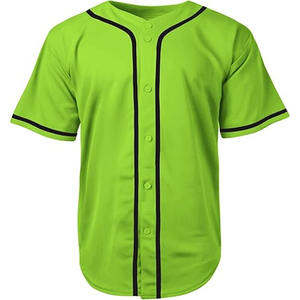 Venta al por mayor de Camisetas Personalizadas con botones de béisbol cosidas para hombres, mujeres, jóvenes y niños, uniforme deportivo, camiseta de béisbol personalizada - Product Image 4