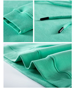 Jersey de invierno Unisex de algodón Sudadera con capucha de gran tamaño con bolsillo Estampado personalizado Transpirable Tallas grandes Sudaderas con capucha de manga regular - Product Image 2