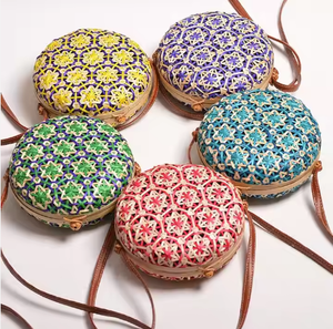 Bolsas de bambú de moda vintage ecológicas Cierre de cremallera hecho a mano elegante sostenible de Viet Fargimex - Product Image 1