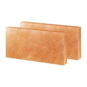 Bloque de sal Rosa natural del Himalaya con soporte de metal 30*20*5cm Técnica cruda Grado superior Secado rápido para cocinar y manualidades - Product Image 4