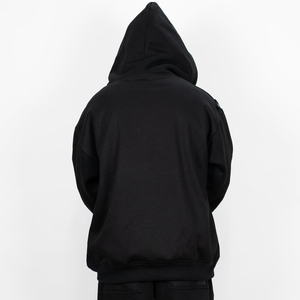 Sweat à capuche zippé en coton mélangé avec strass personnalisé de haute qualité pour hommes - Product Image 4