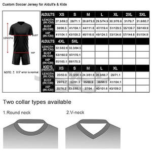 เสื้อฟุตบอลออกแบบได้เองเสื้อยืดโพลีเอสเตอร์ใหม่สำหรับผู้ใหญ่เสื้อผ้าแข่งขันฟุตบอลออกแบบได้สีโลโก้สโมสร - Product Image 3
