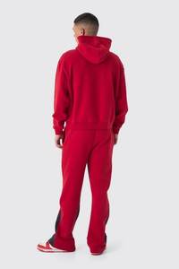 เสื้อวอร์มผ้าฝ้าย100% ไหล่ตกและกางเกงขายาวออกแบบโลโก้ได้ตามที่ต้องการ - Product Image 2