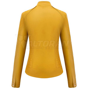 เสื้อแจ็คเก็ตหนังผู้หญิงทรงเข้ารูป เสื้อแจ็คเก็ตหนังผู้หญิงเนื้อผ้านุ่ม ดีไซน์สวย เสื้อแจ็คเก็ตหนังผู้หญิง - Product Image 2