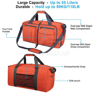 Sac de sport sur mesure, sac de sport de haute qualité, en nylon/polyester, sac de sport le plus vendu, fabriqué au Pakistan - Product Image 3