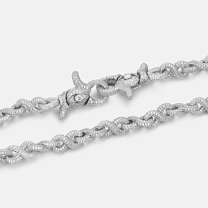 สร้อยข้อมือเทนนิสทองคำประดับเพชรและไมโครเพฟสไตล์ฮิปฮอปสำหรับเป็นของขวัญวันครบรอบ - Product Image 3