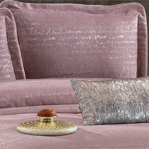 Guzide Masal Dried Rose4-Piece Customized Classic Luxury Home <b>Bedspread</b> <b>Set</b> 100% Chenille Organic Woven Striped Washable Ant - Product Image 3