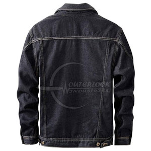 Single Breasted <b>Jeans</b> <b>Jacket</b> <b>Men</b> Slim Fit Cotton Outwear <b>Jackets</b> Spring Autumn <b>Men</b> <b>Jeans</b> <b>Jackets</b> Casual Custom Color - Product Image 2